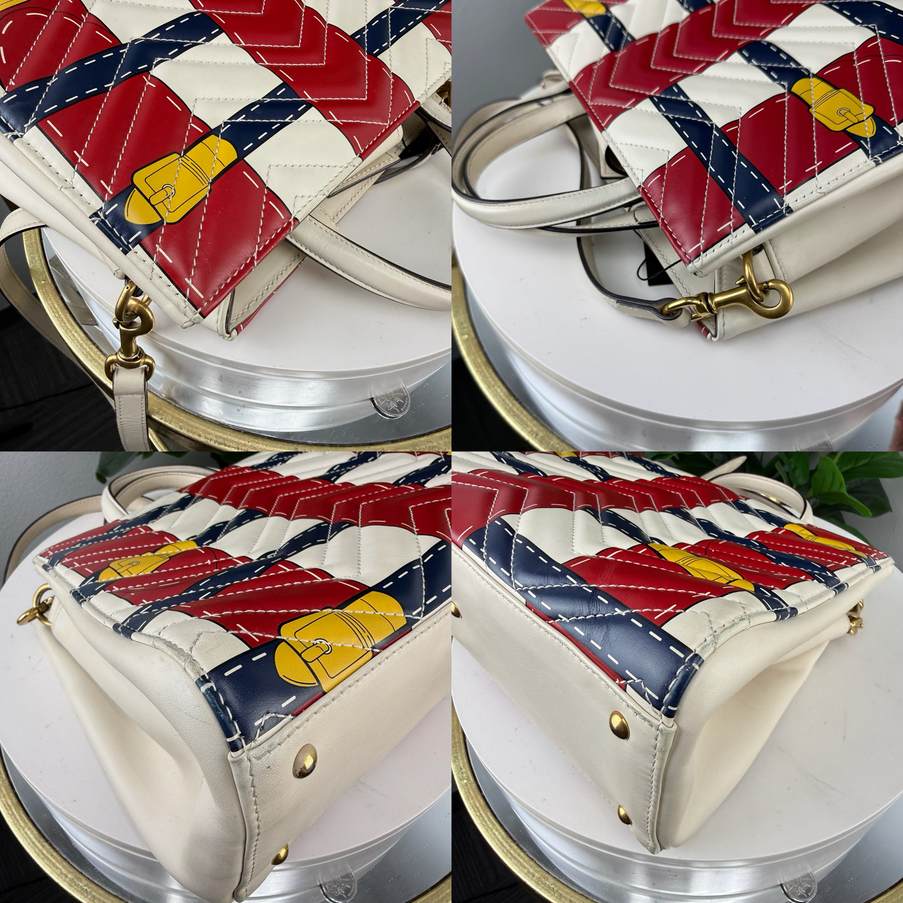 Authentic Gucci GG Marmont Matelasse Small Trompe L'Oeil Handle Bag