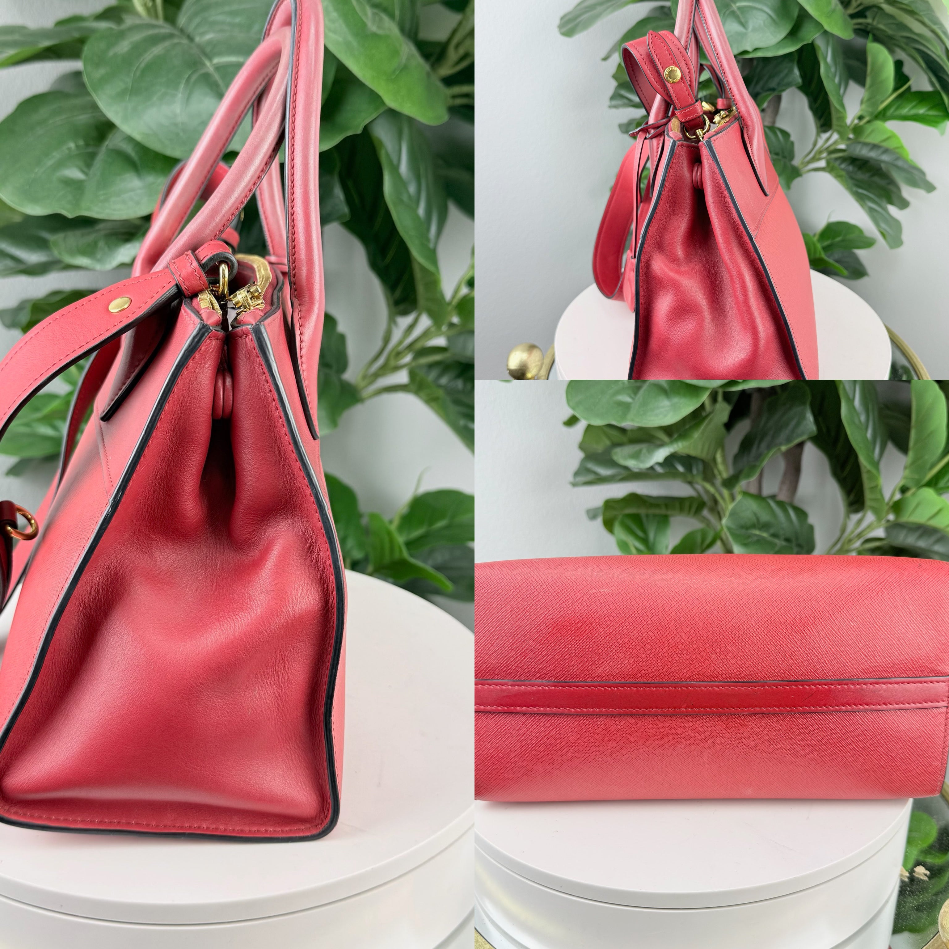 Authentic Prada Paradigme Saffiano Shoulder Bag