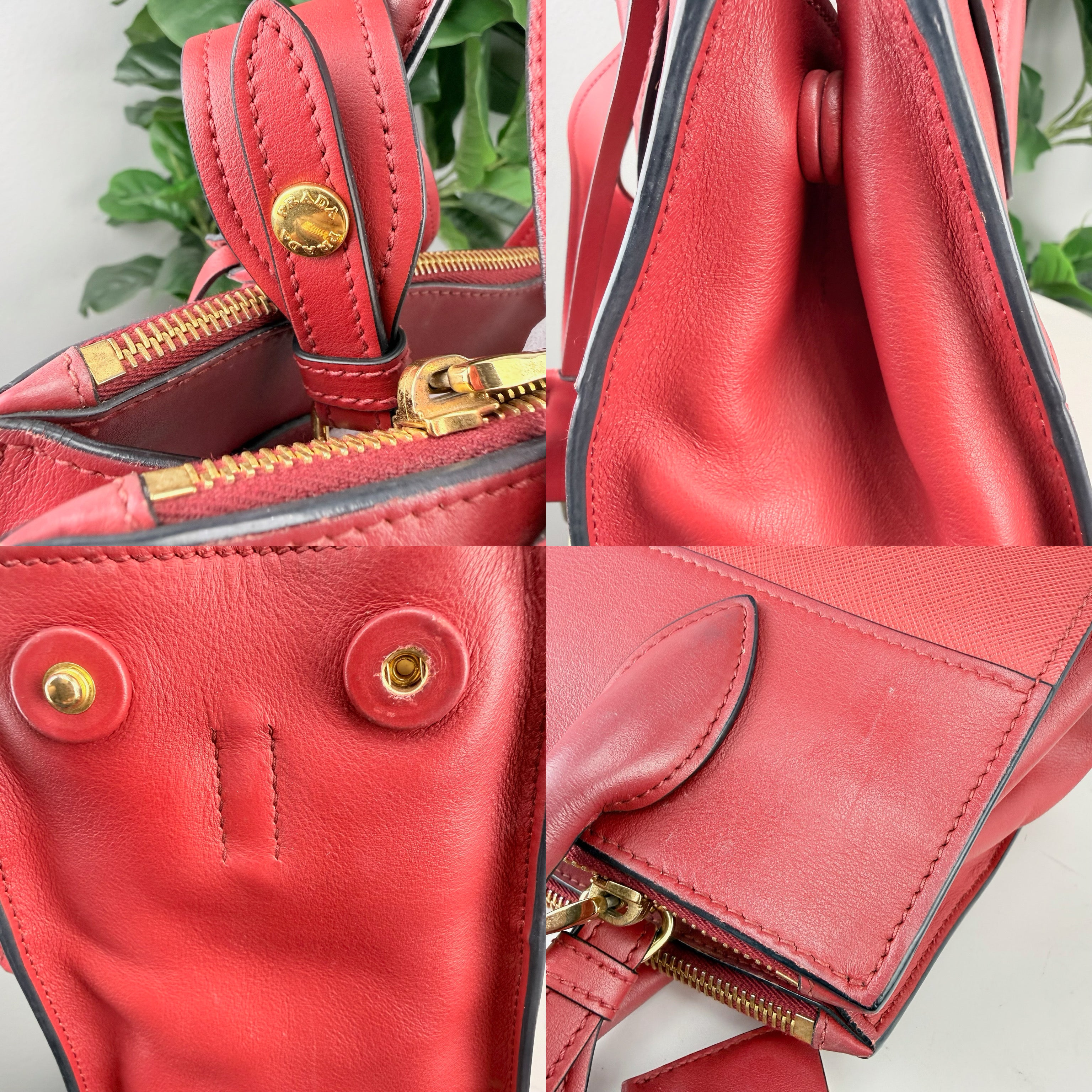 Authentic Prada Paradigme Saffiano Shoulder Bag