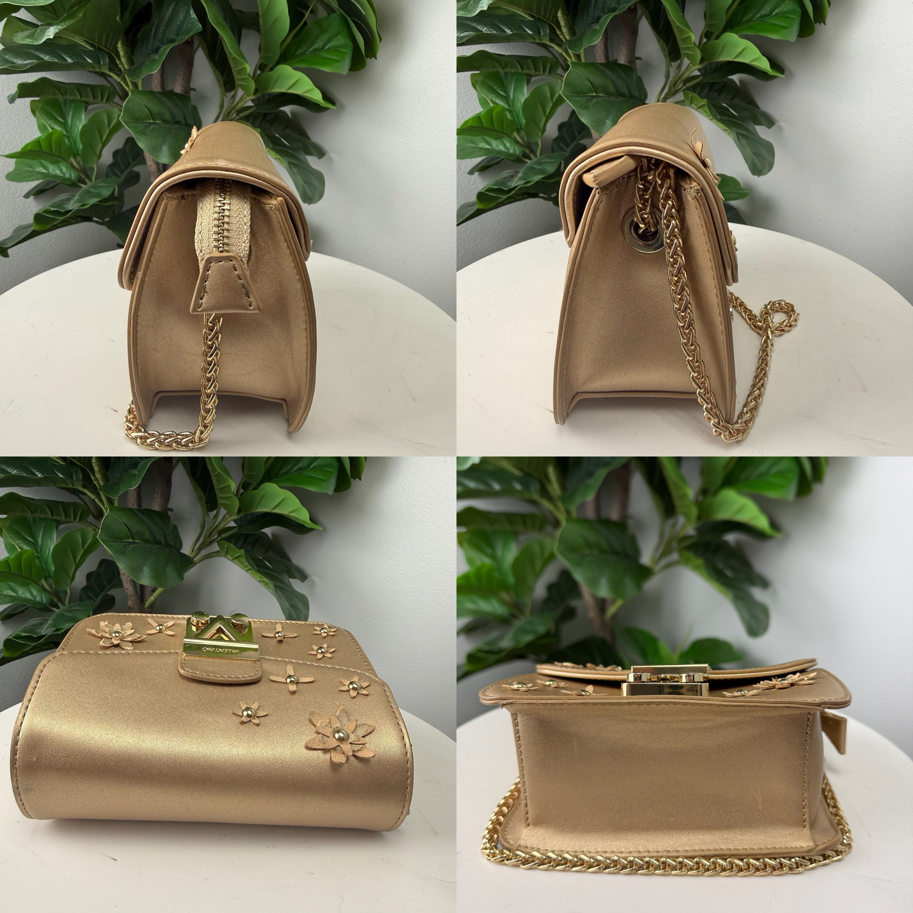 Authentic Valentino by Mario Valentino Metallic Crossbody Bag