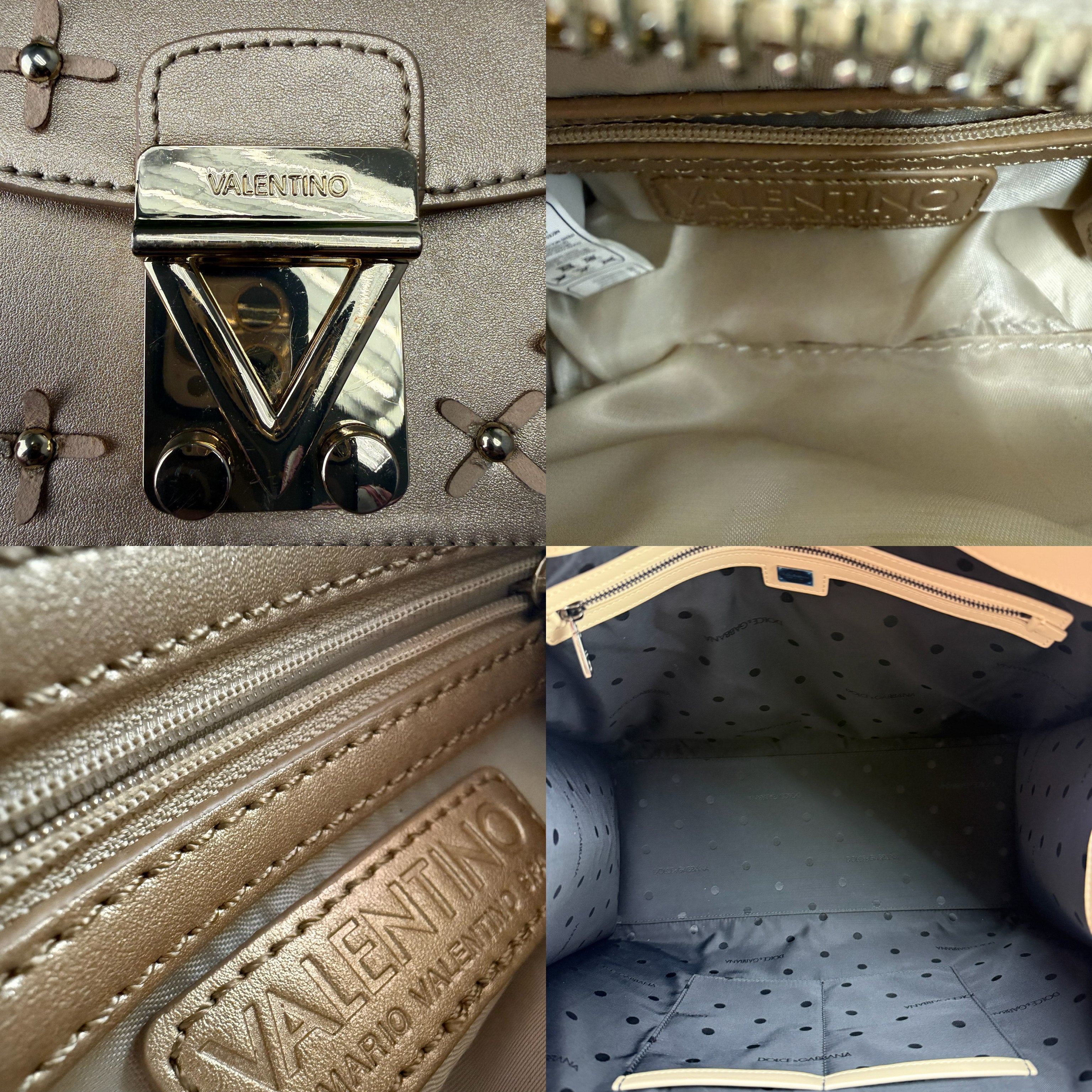 Authentic Valentino by Mario Valentino Metallic Crossbody Bag