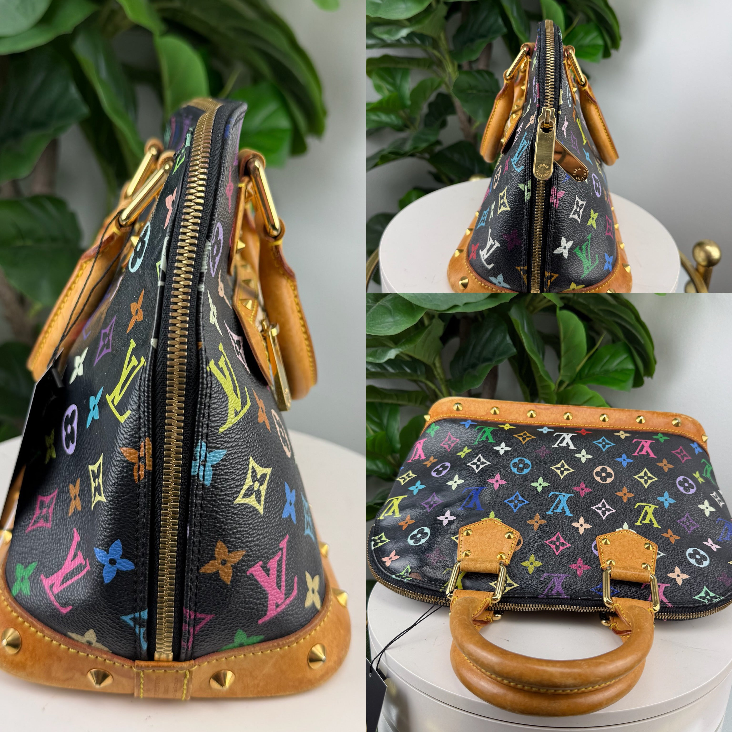 Authentic Louis Vuitton Alma Top Handle Bag