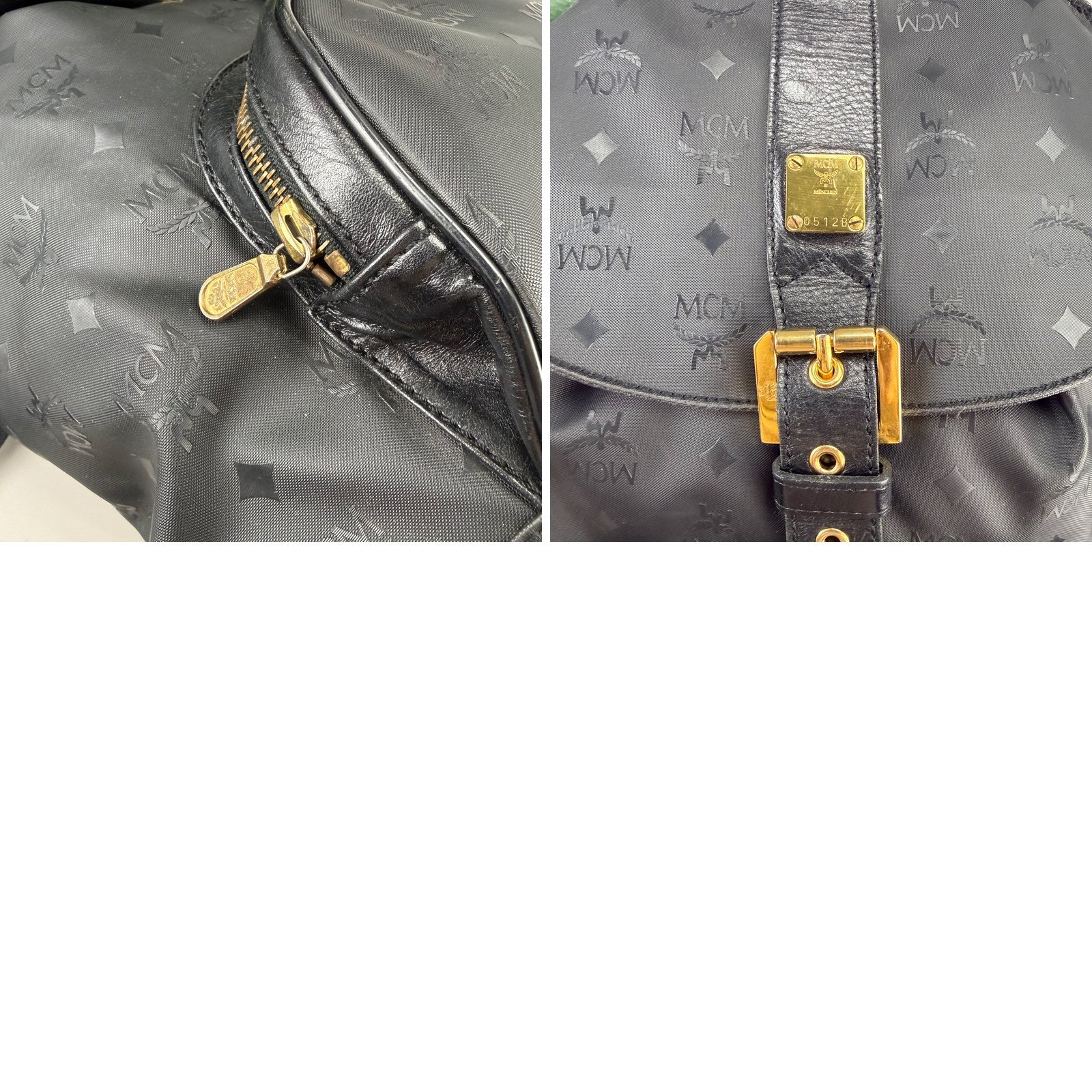 Buckle, MCM plate and zip details