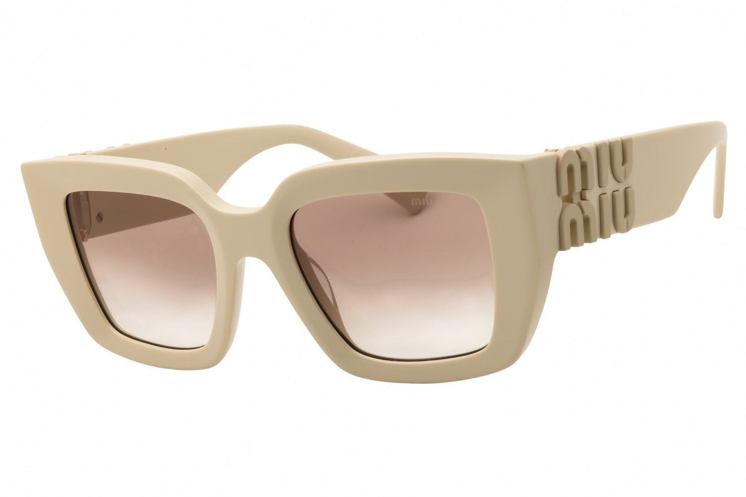Miu Miu Regard Cat-Eye Sunglasses, Cream/Ivory (Retail ~$450-550) - Size Not Confirmed