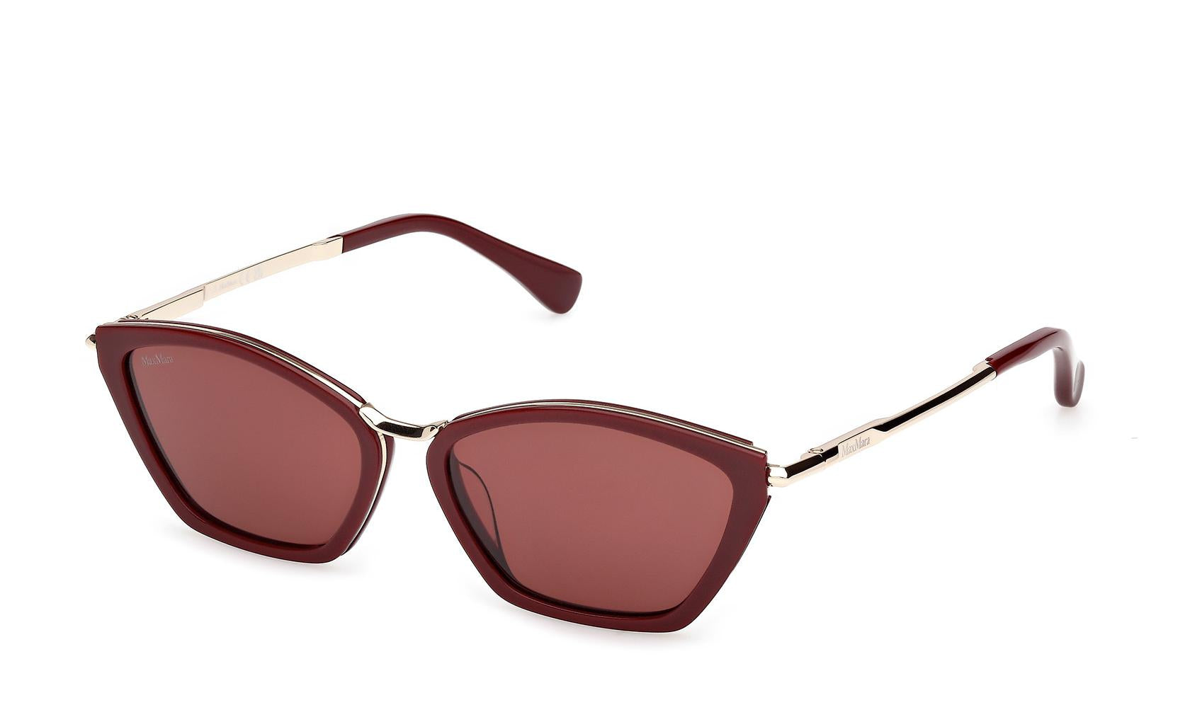Authentic Max Mara MM0162 Miller7 Ladies Sunglasses Shiny Bordeaux 54-15-140