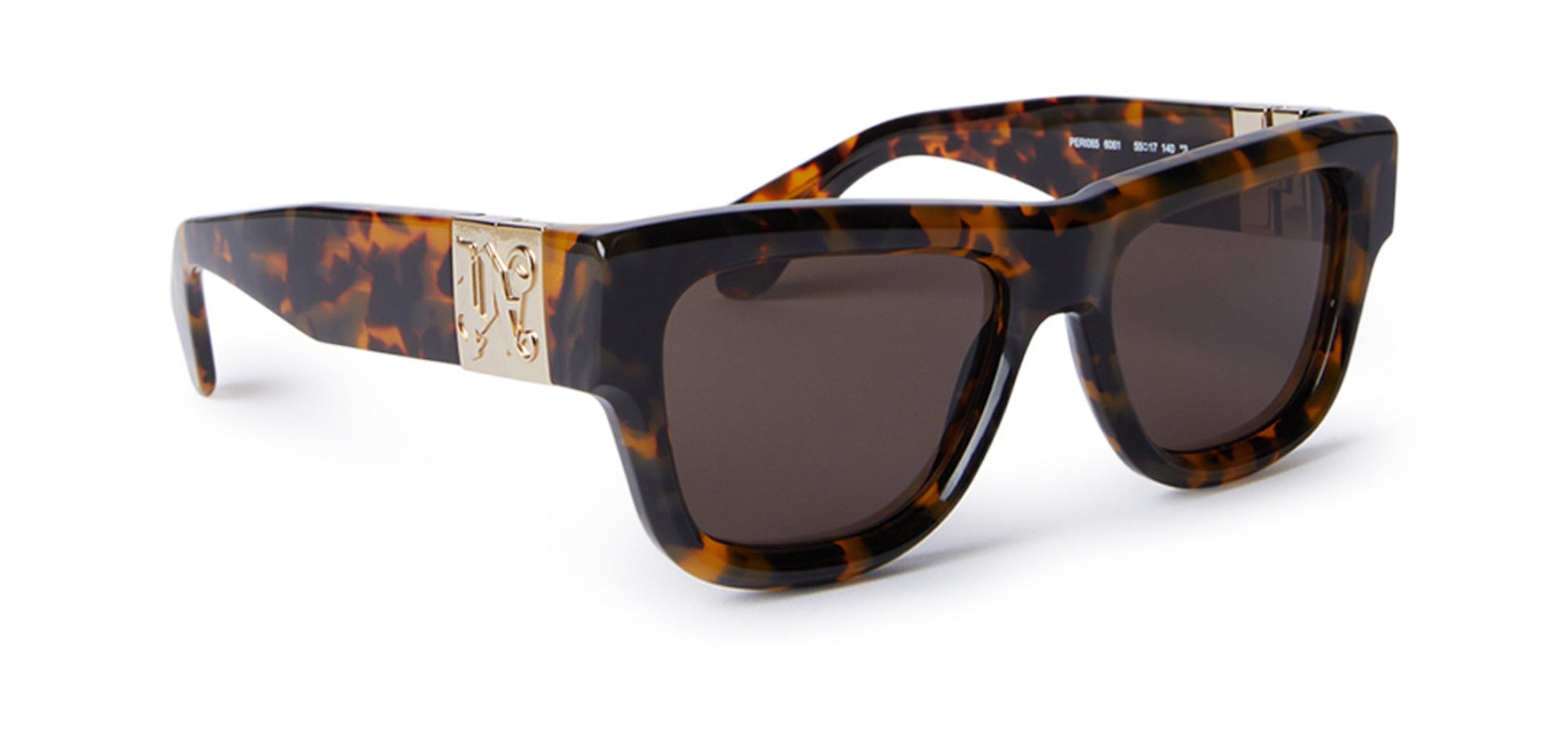 Authentic Palm Angels Merrill Unisex Sunglasses Havana Brown 55-17-140