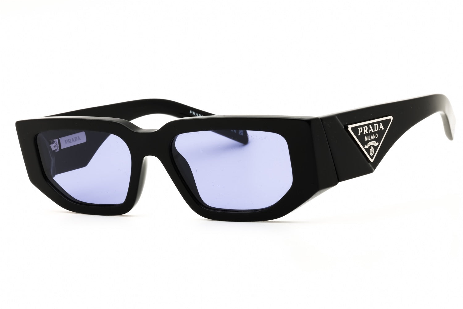 Prada Symbole Sunglasses, Matte Black/Blue (Retail $370) - Size 57-18-141