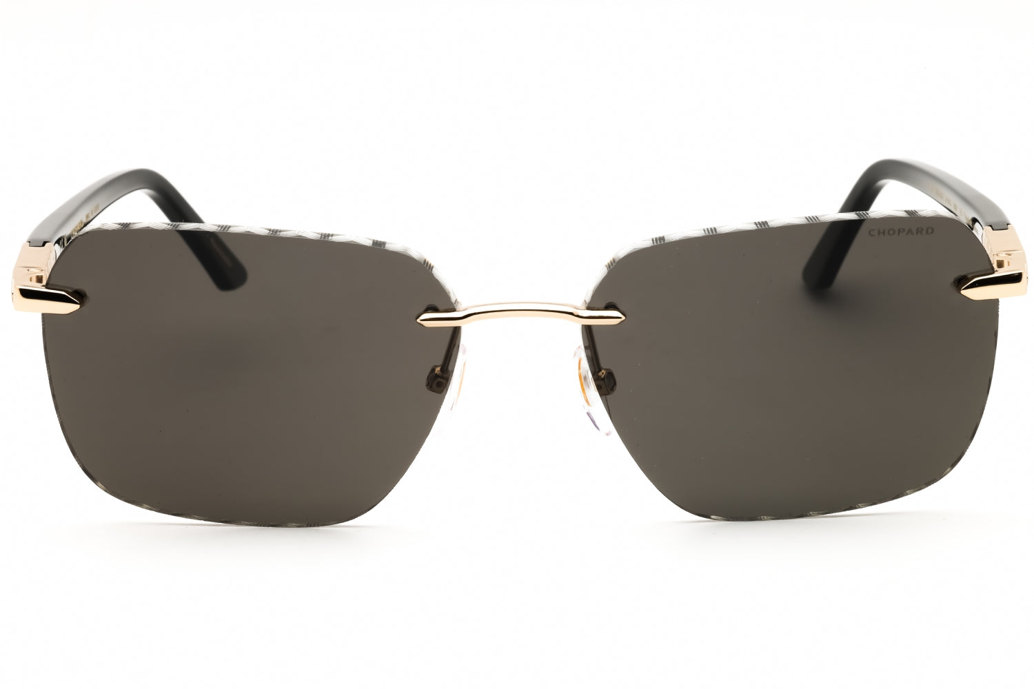 Authentic Chopard SCHG62 Rose Gold Polar Grey Men's Sunglasses 61-16-145