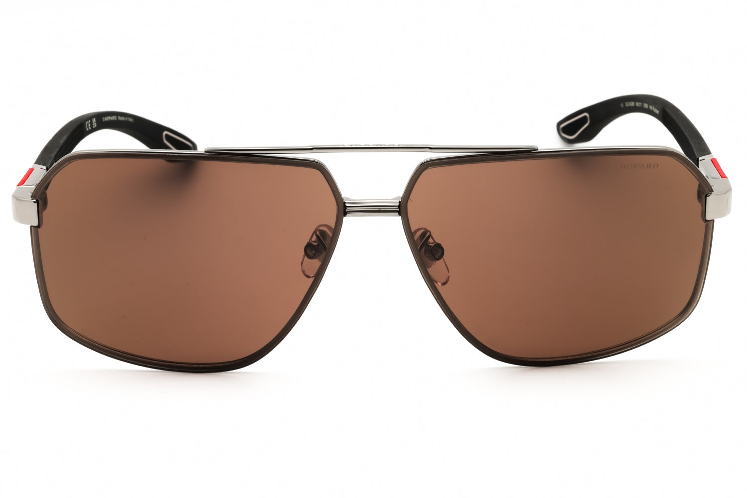 Authentic Chopard SCHG89 Shiny Gunmetal Men's Sunglasses 66-11-140