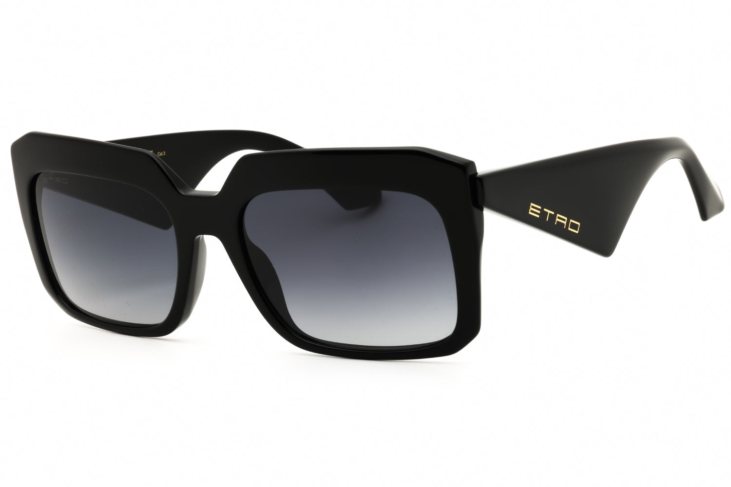 Authentic Etro ETRO 0045/G/S Black Grey Gradient Ladies Sunglasses 57-19-145