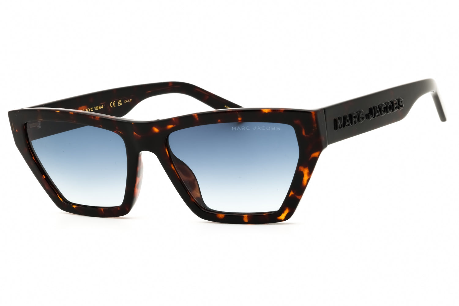Authentic Marc Jacobs MARC 657/S Ladies Sunglasses Havana Blue Gradient 55-17-145