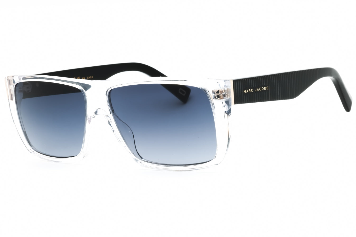 Authentic Marc Jacobs Marc Icon 096/S Unisex Sunglasses Crystal Black Dark Grey Gradient 57-14-145