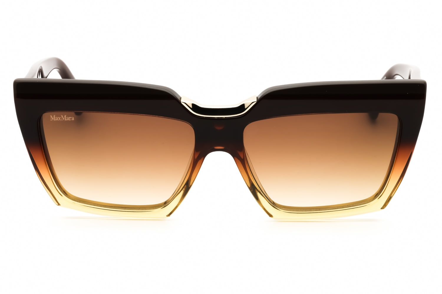 Authentic Max Mara MM0137 Spark-7 Ladies Sunglasses Dark Brown Other Gradient Brown 56-15-140
