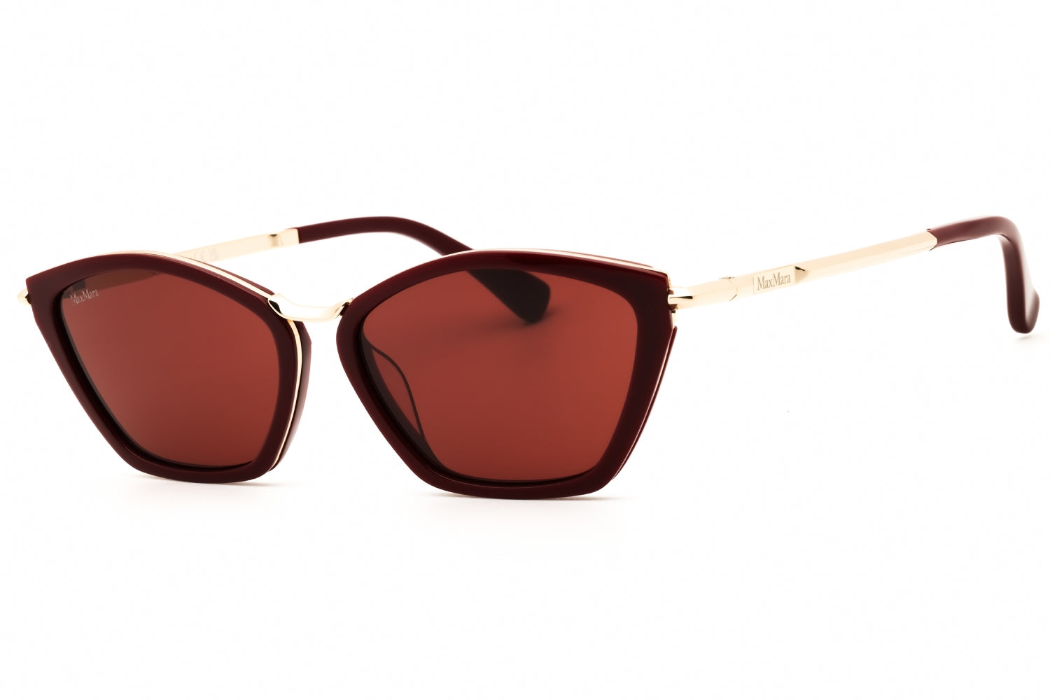 Authentic Max Mara MM0162 Miller7 Ladies Sunglasses Shiny Bordeaux 54-15-140
