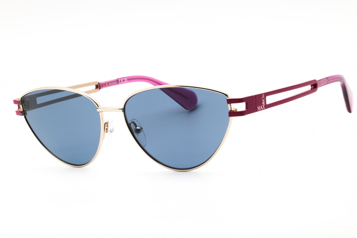 Authentic Max & Co MO0089 Gold / Blue Ladies Sunglasses 56-14-140