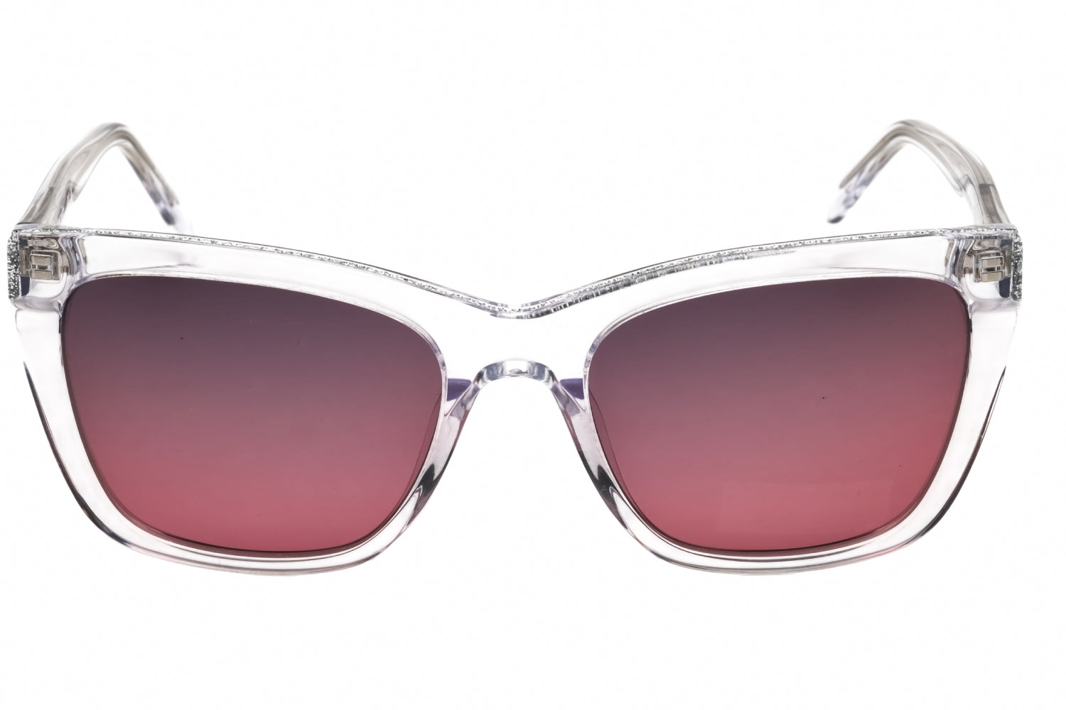 Authentic Nine West NW664S Ladies Sunglasses Crystal Clear Pink Gradient 53-18-140
