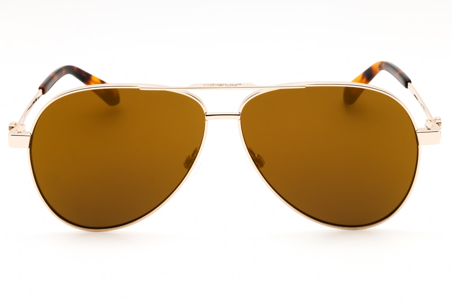 Authentic Off-White RUSTON L Gold / Gold Mirror Unisex Sunglasses 62-11-145