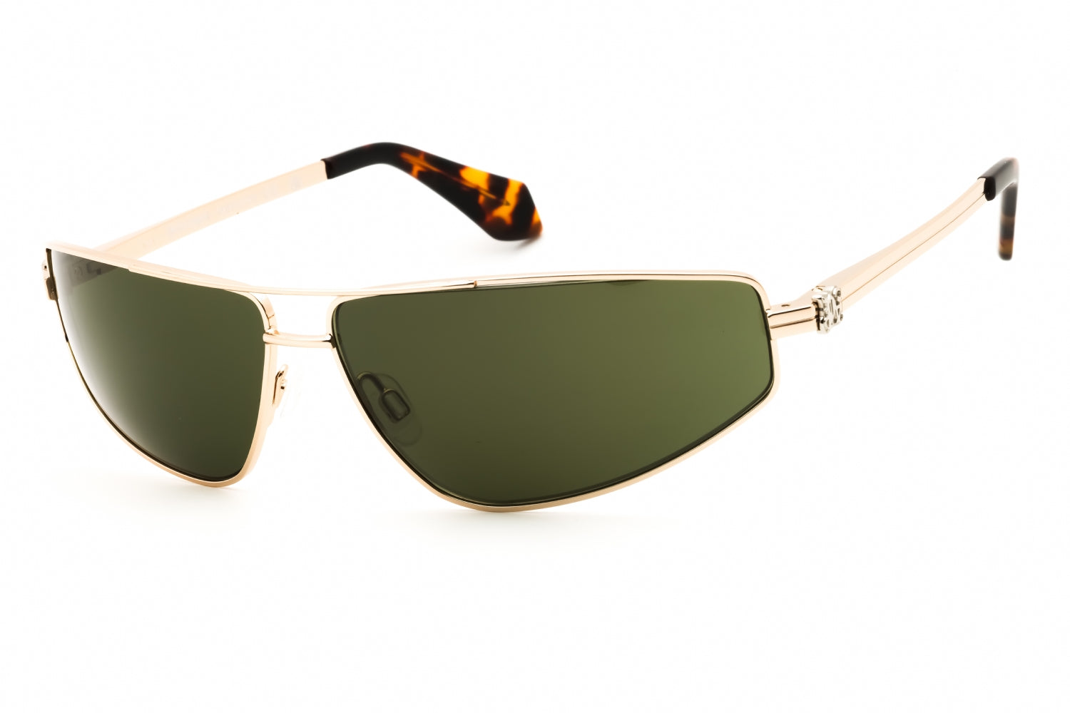 Authentic Palm Angels CLAVEY Gold Green Unisex Sunglasses 64-11-130