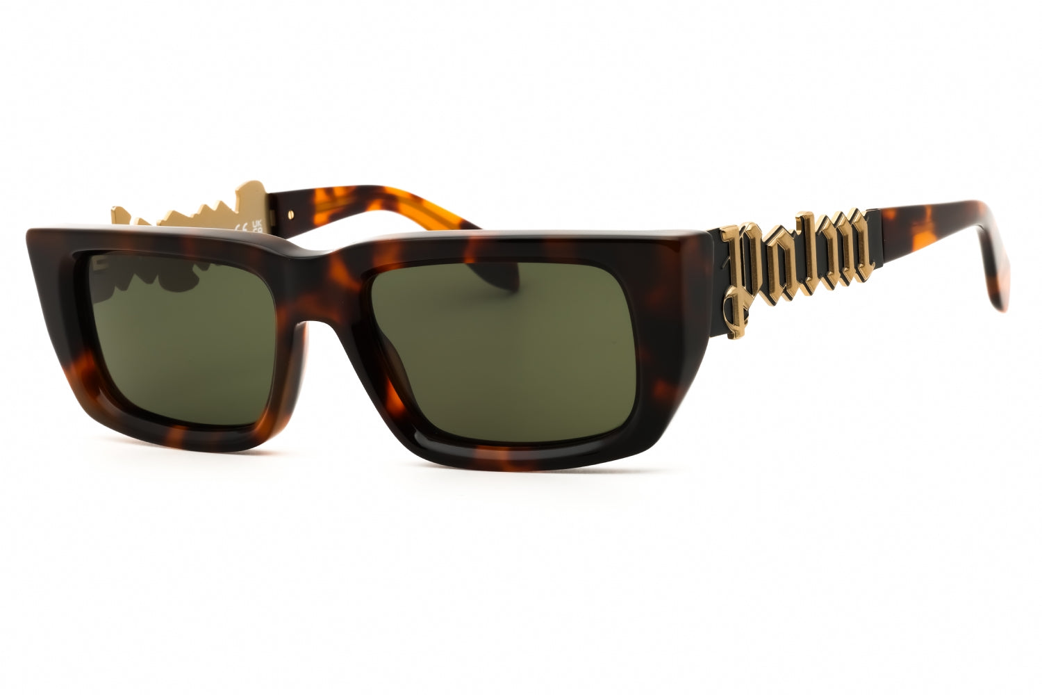 Authentic Palm Angels MILFORD Havana / Green Unisex Sunglasses 54-18-145