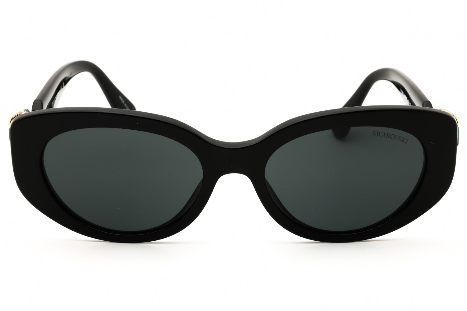 Authentic Swarovski SK6002 Ladies Sunglasses Shiny Black 53-18-135