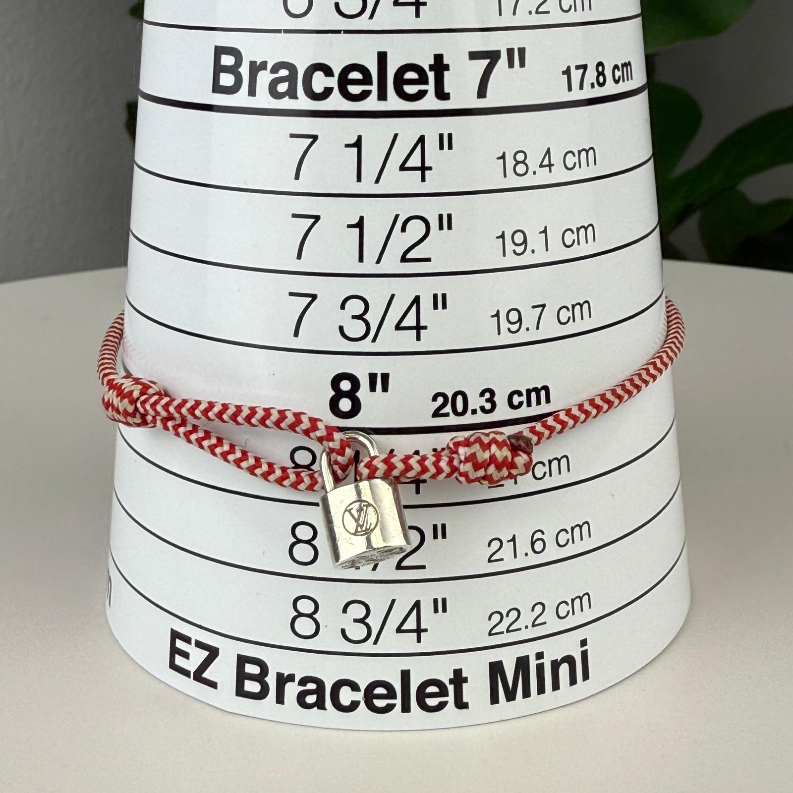 💎Authentic Louis Vuitton UNICEF Sterling Silver Lockit Bracelet Size 8 1/4"