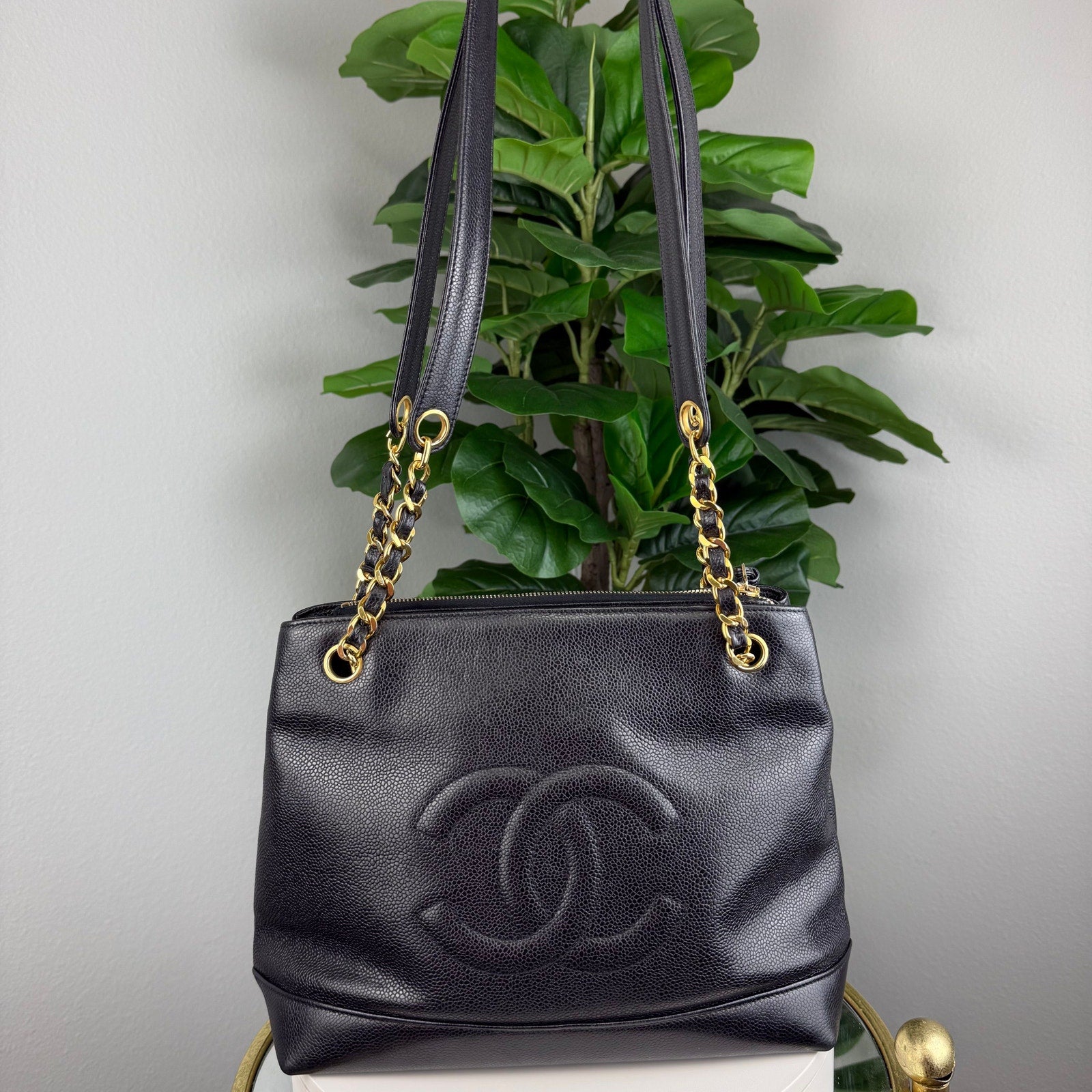 Authentic CHANEL COCO Mark Chain Shoulder Bag
