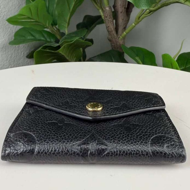 💎✨Authentic Louis Vuitton  Black Monogram Empreinte Leather Victorine Wallet