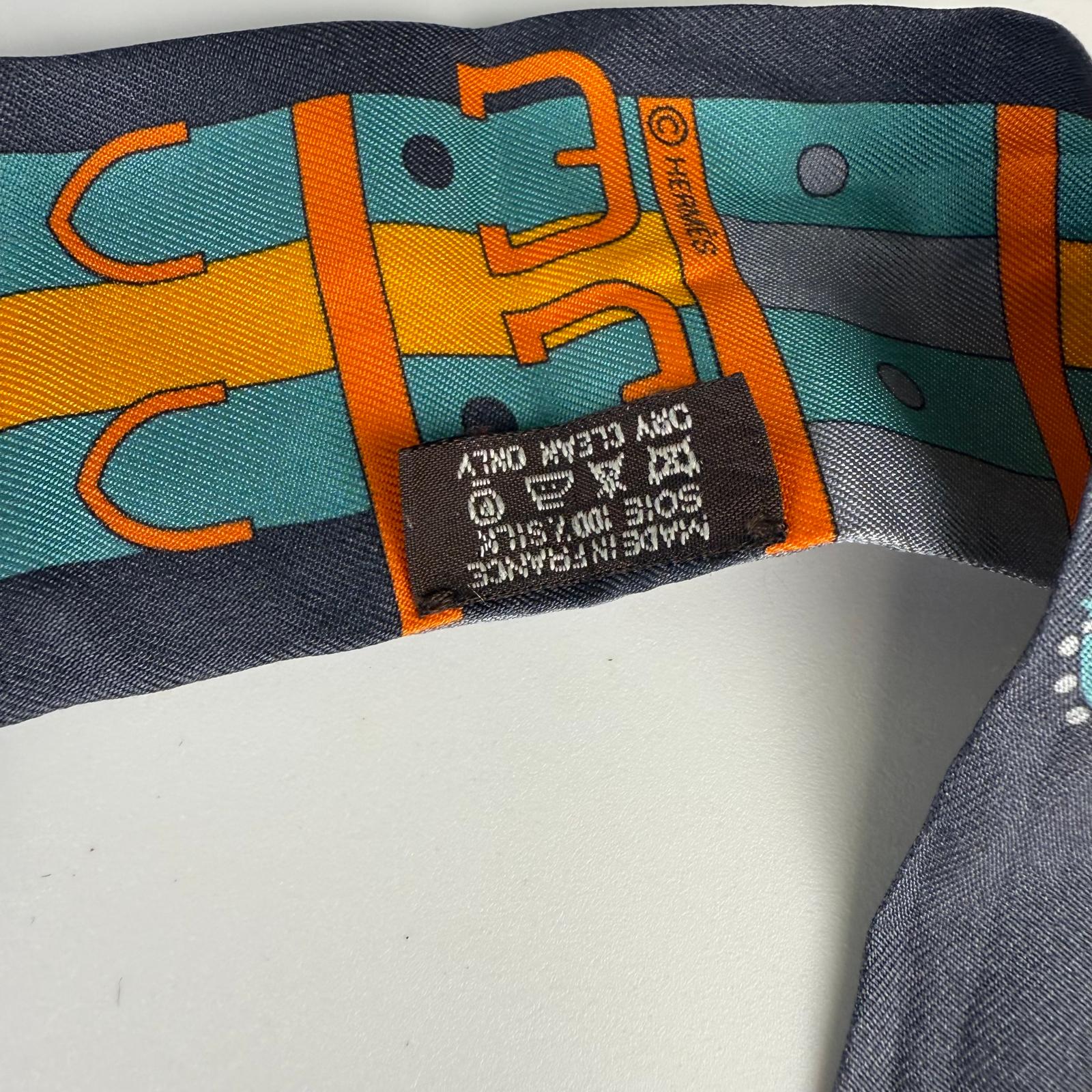 💎✨Authentic Hermes Twilly Cavalier en Formes Scarf