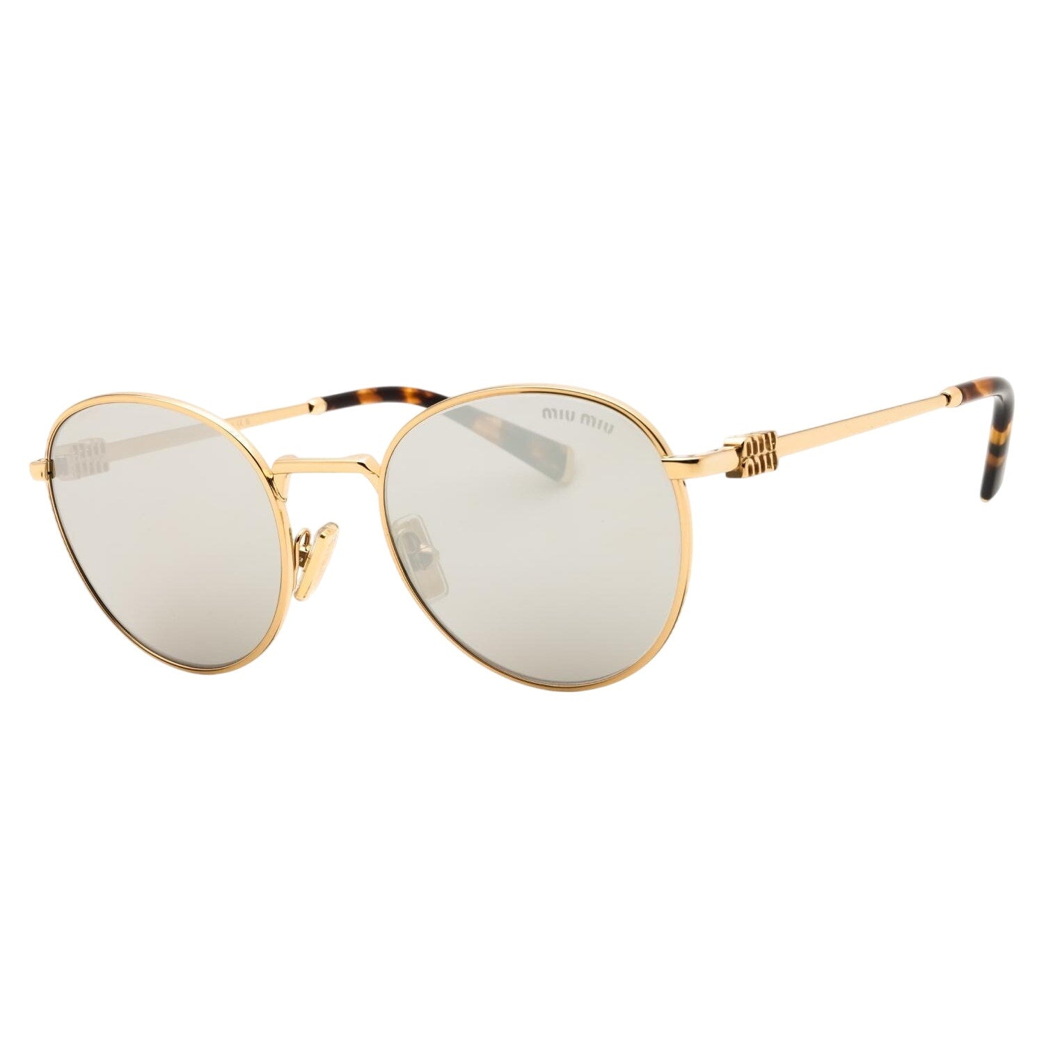 Brandnew Miu Miu Eyewear Round-frame Sunglasses Gold