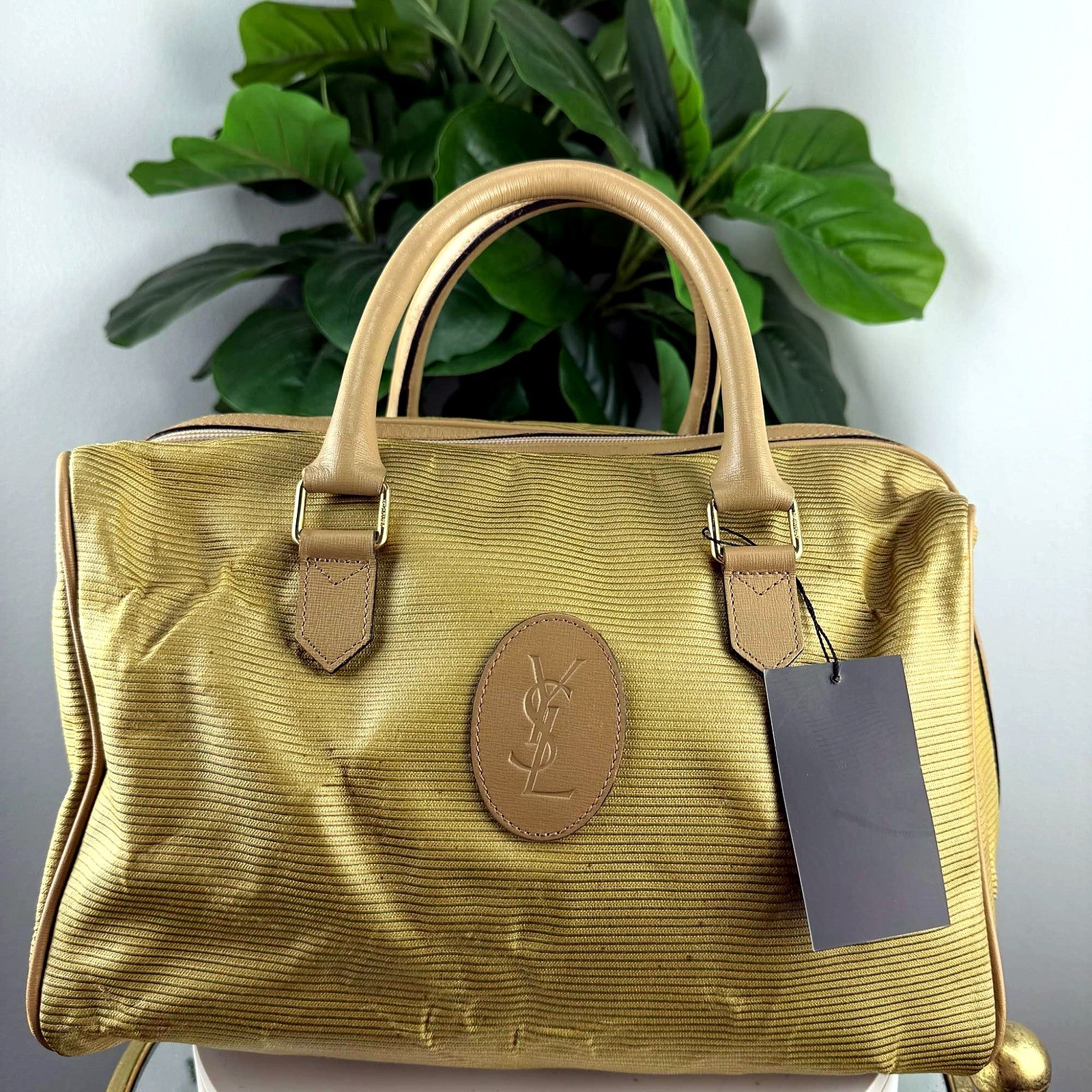 Authentic YSL Boston Bag front