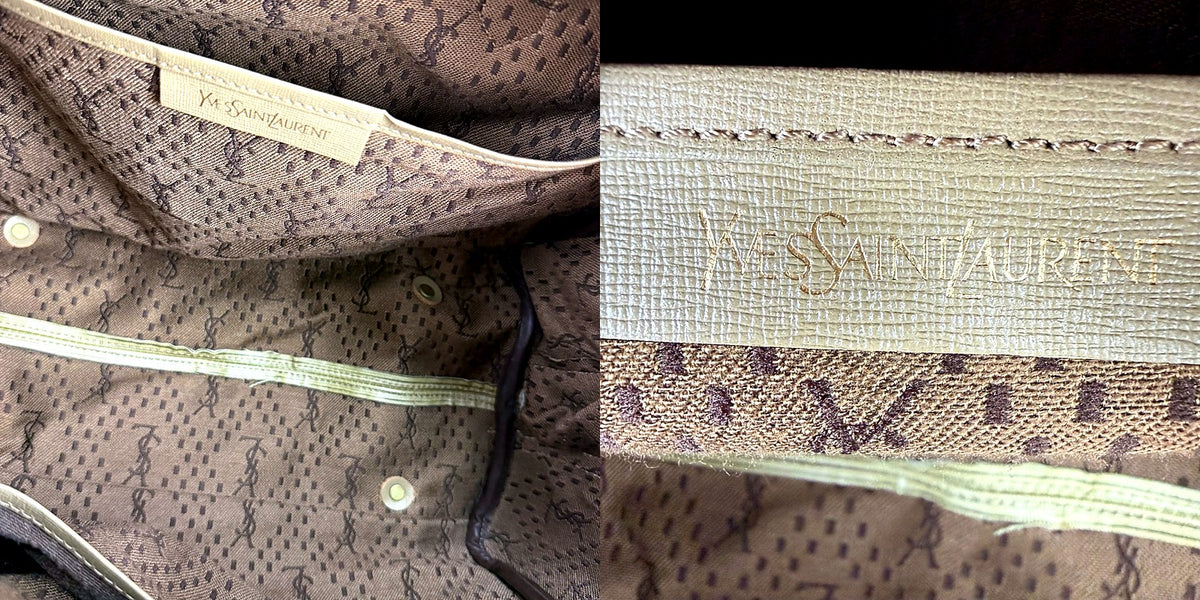 Authentic YSL Boston Bag detail pair