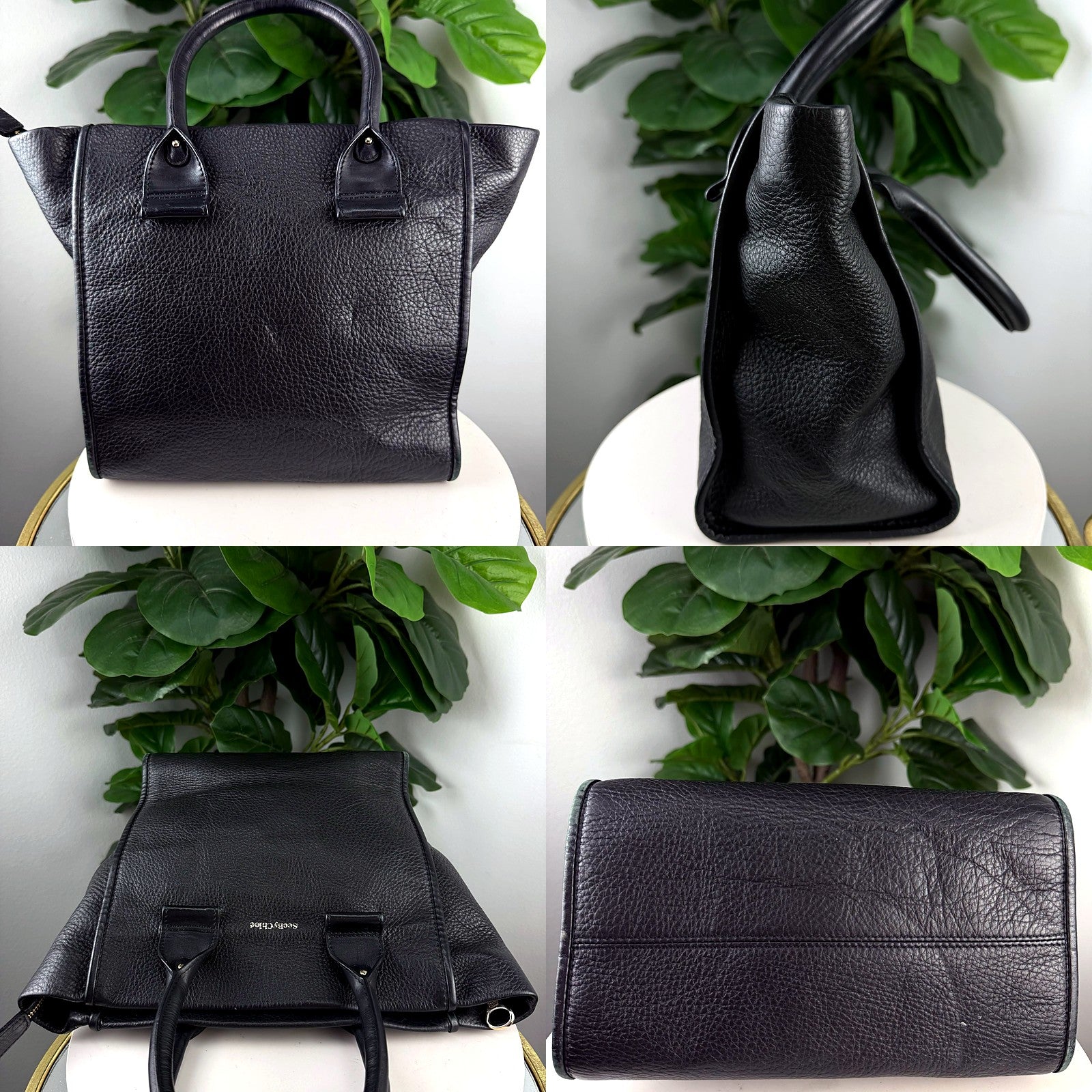 Authentic See by Chloe Black Tote detail grid 1