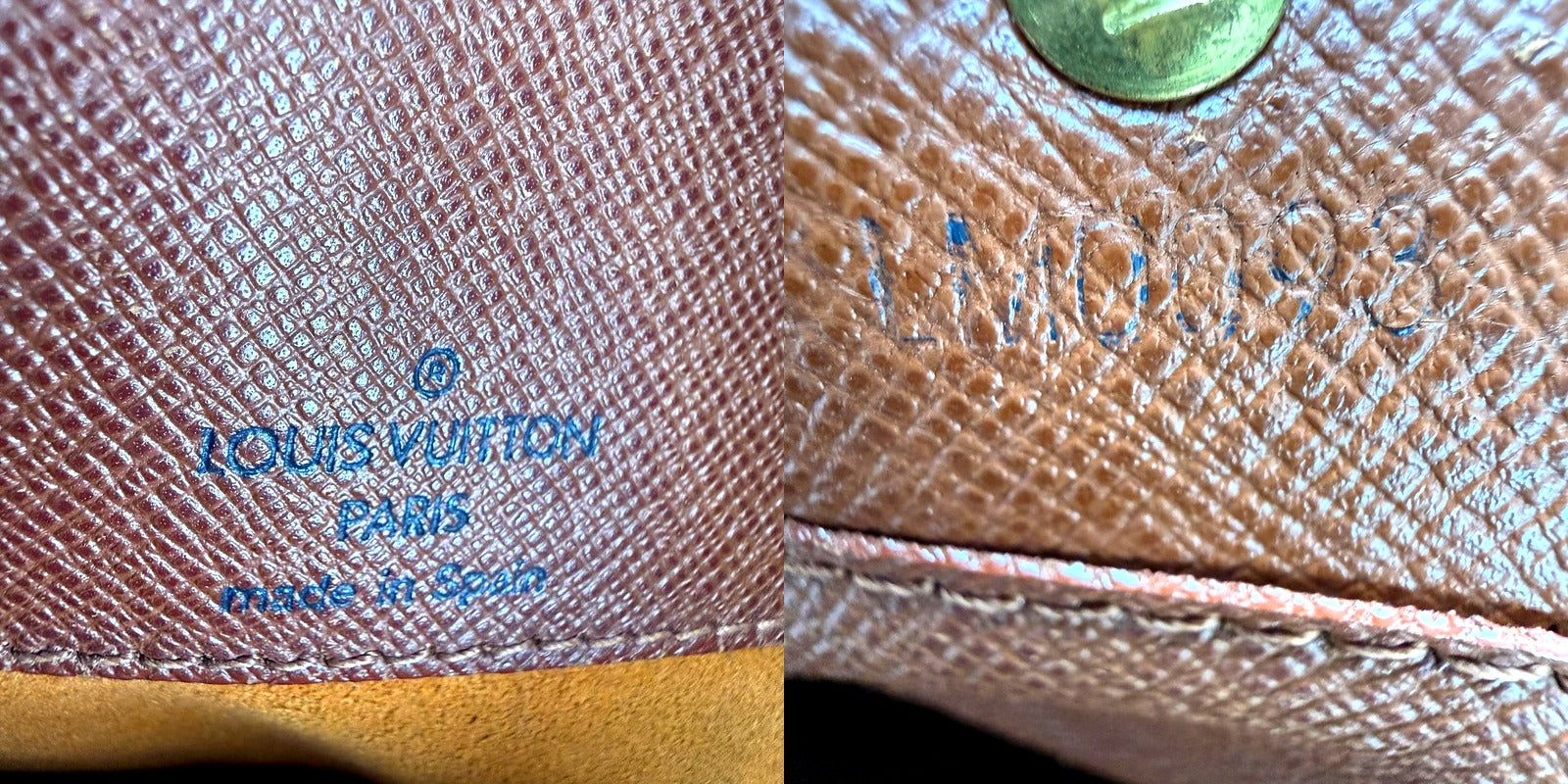 Louis Vuitton Paris made in Spain stamp and LM0093 date code