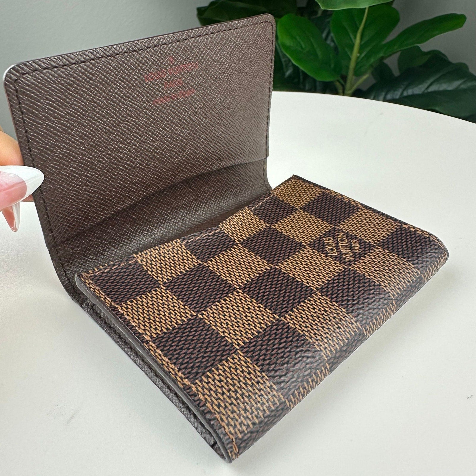 💎✨Authentic Louis Vuitton Damier Ebene Business Card Holder