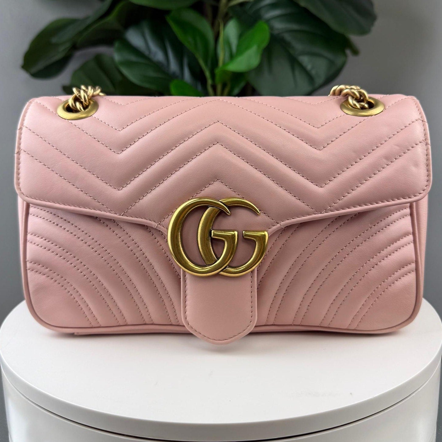 💎Authentic Gucci Marmont Small Shoulder Bag Perfect Pink