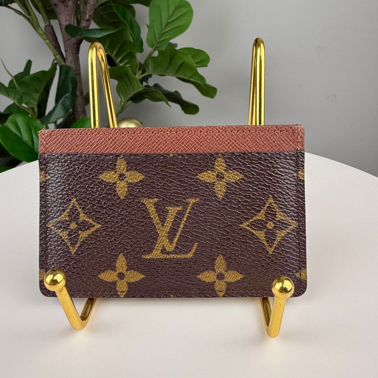 Authentic Louis Vuitton Monogram Porte Cartes Card Wallet