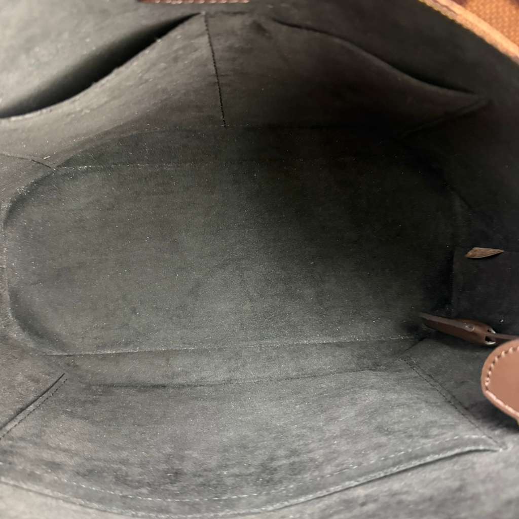 Authentic Louis Vuitton Damier Ebene Jersey Black/Brown Shoulder Bag