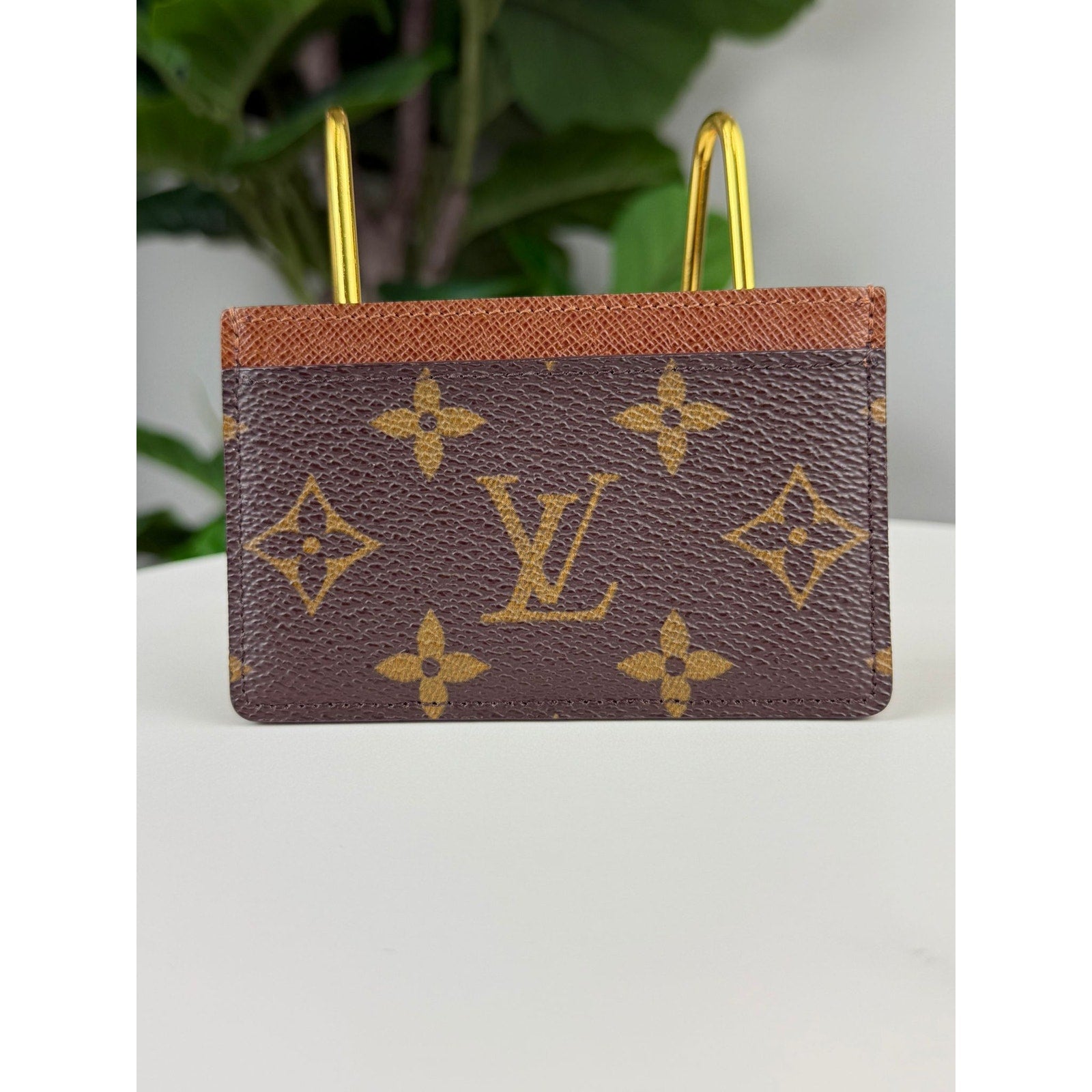 Authentic Louis Vuitton Monogram Porte Cartes Card Wallet