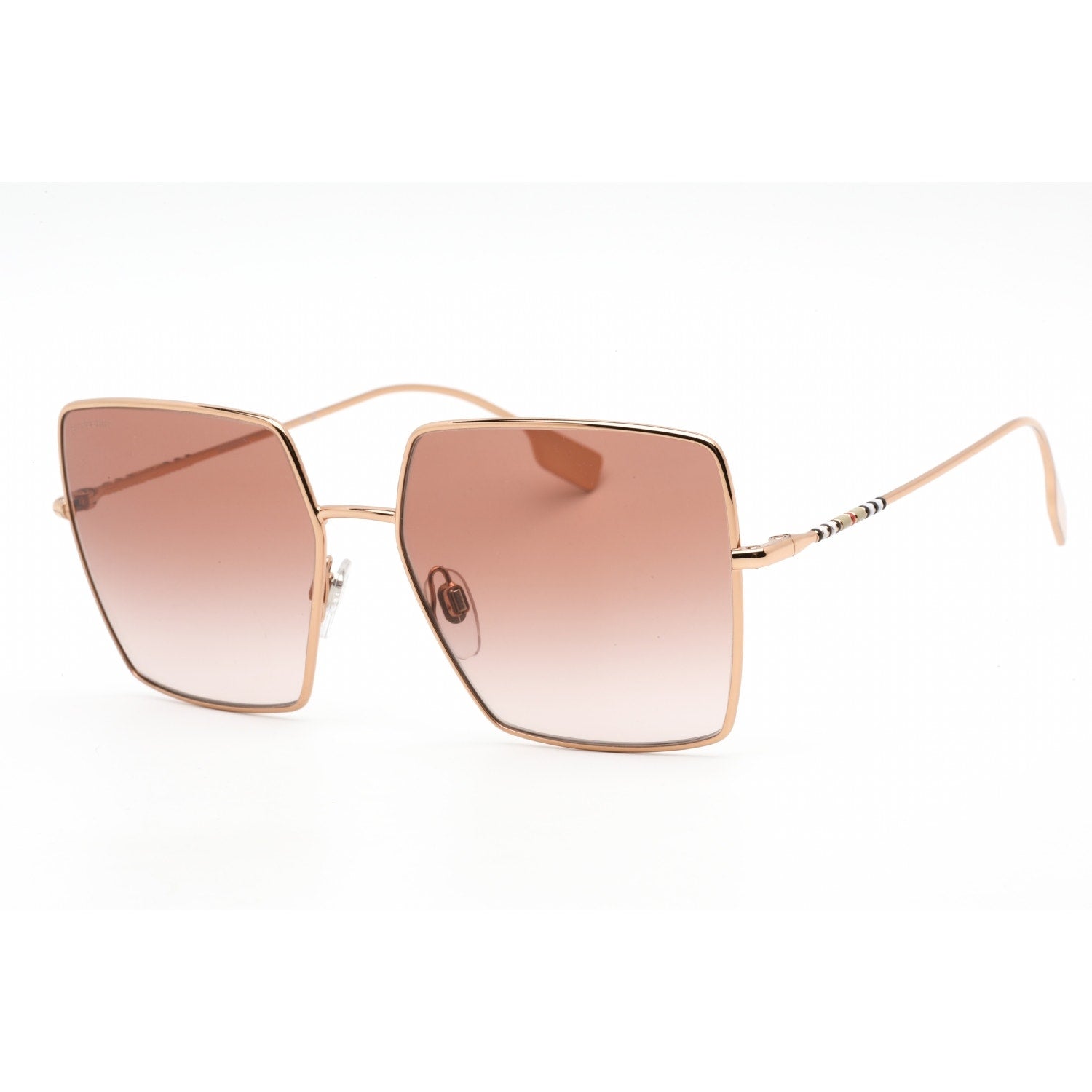 $500+ Retail Burberry Daphne Square-Frame Rose Gold Sunglasses