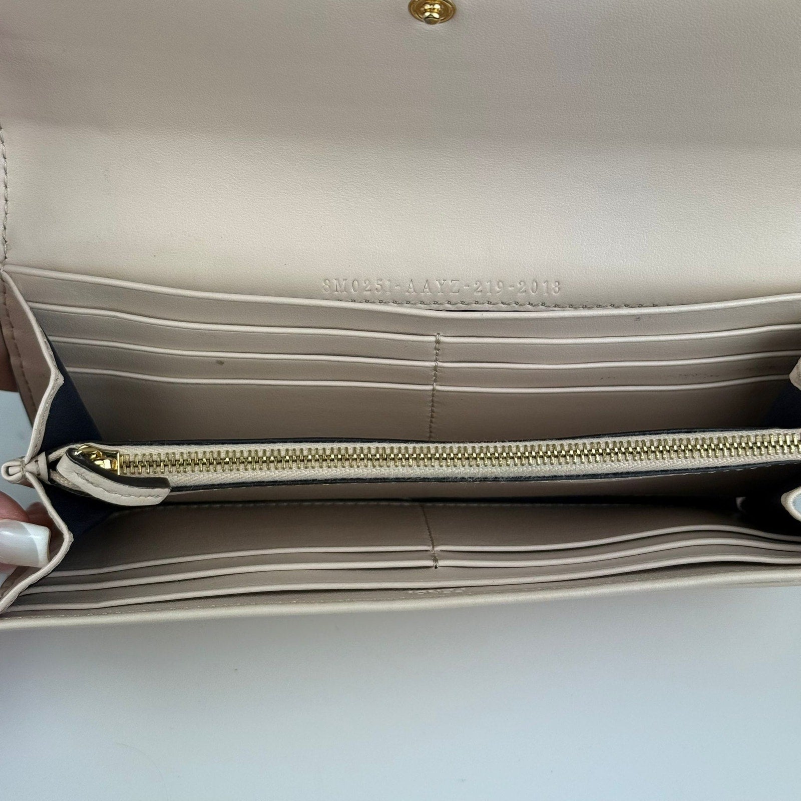 Authentic Fendi Continental Wallet Beige