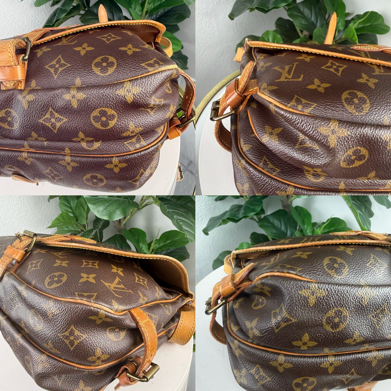 Louis Vuitton Saumur 30 Monogram Brown Crossbody Bag Authentic Pre Owned