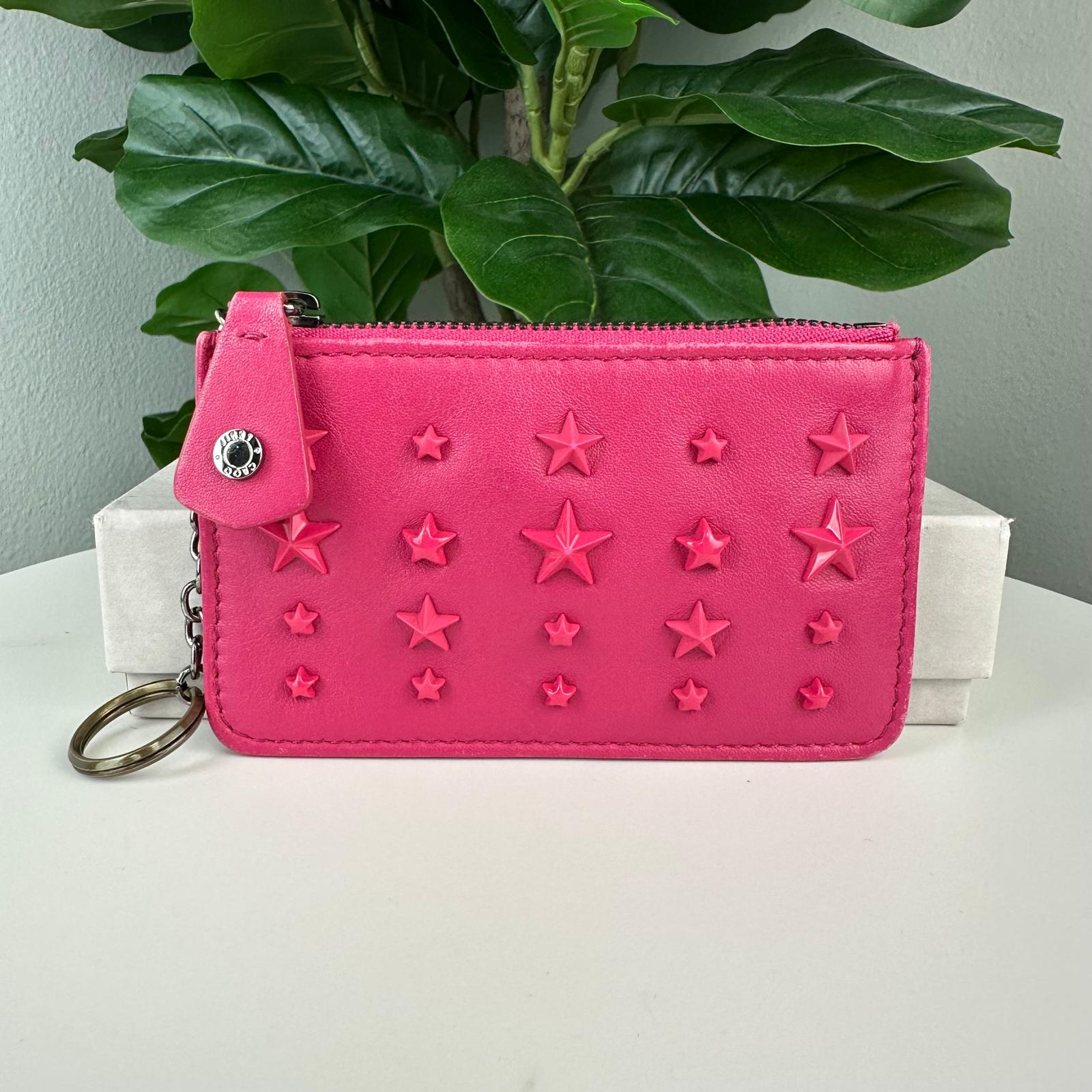 Authentic Jimmy Choo Star Studs Coin Wallet