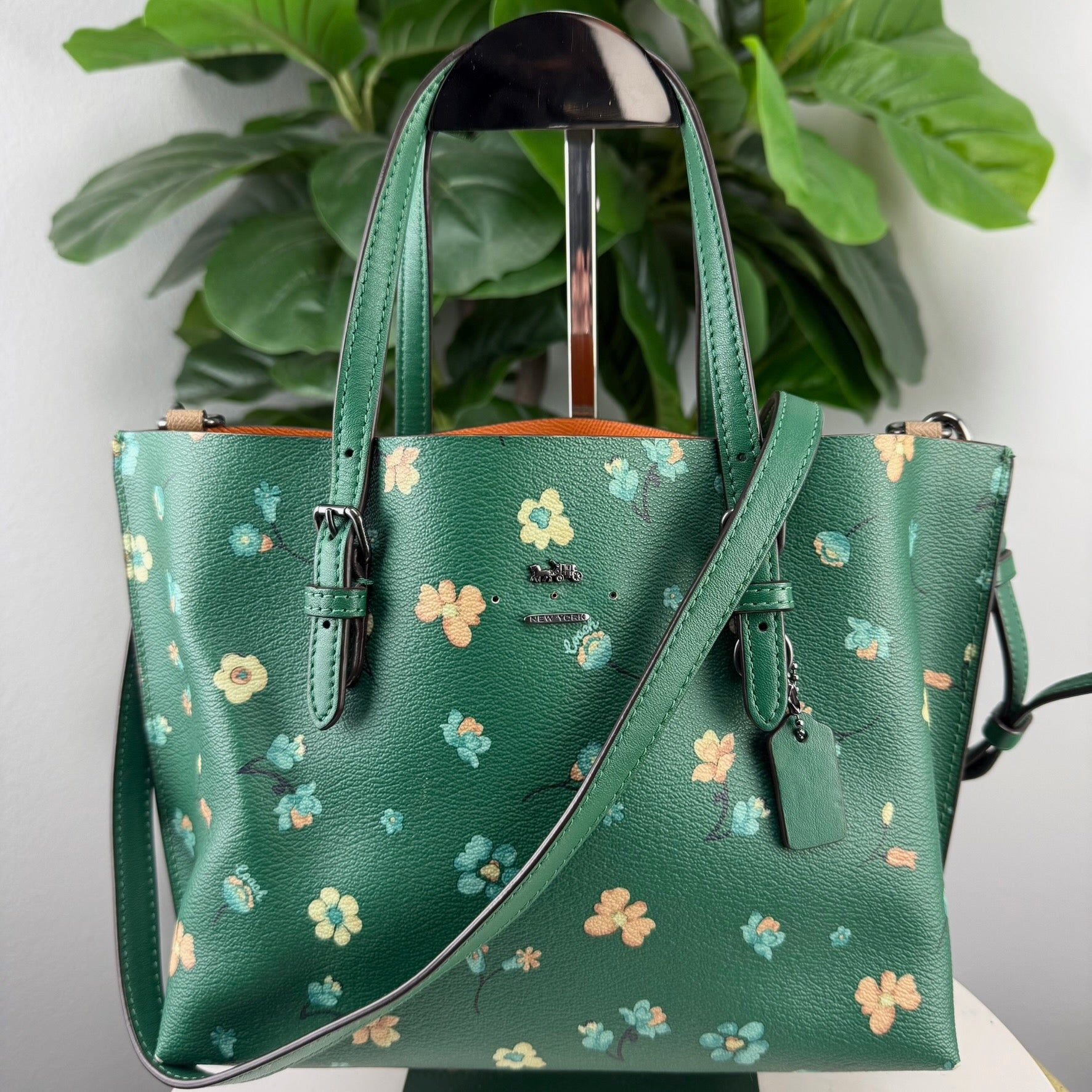 Coach Mini Mollie floral - back