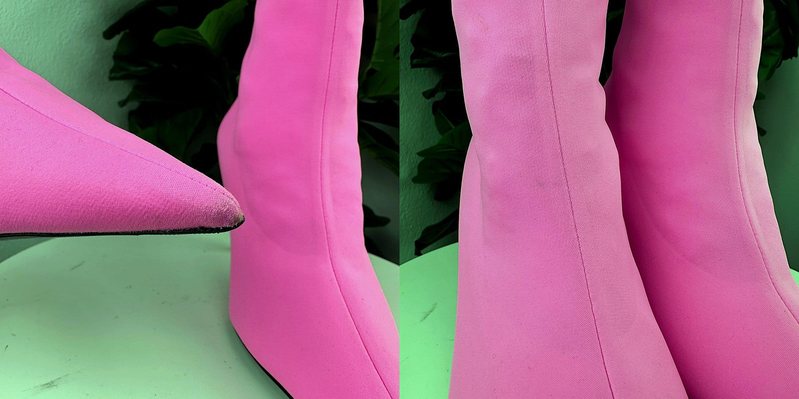Balenciaga Knife sock boots - toe and pair view