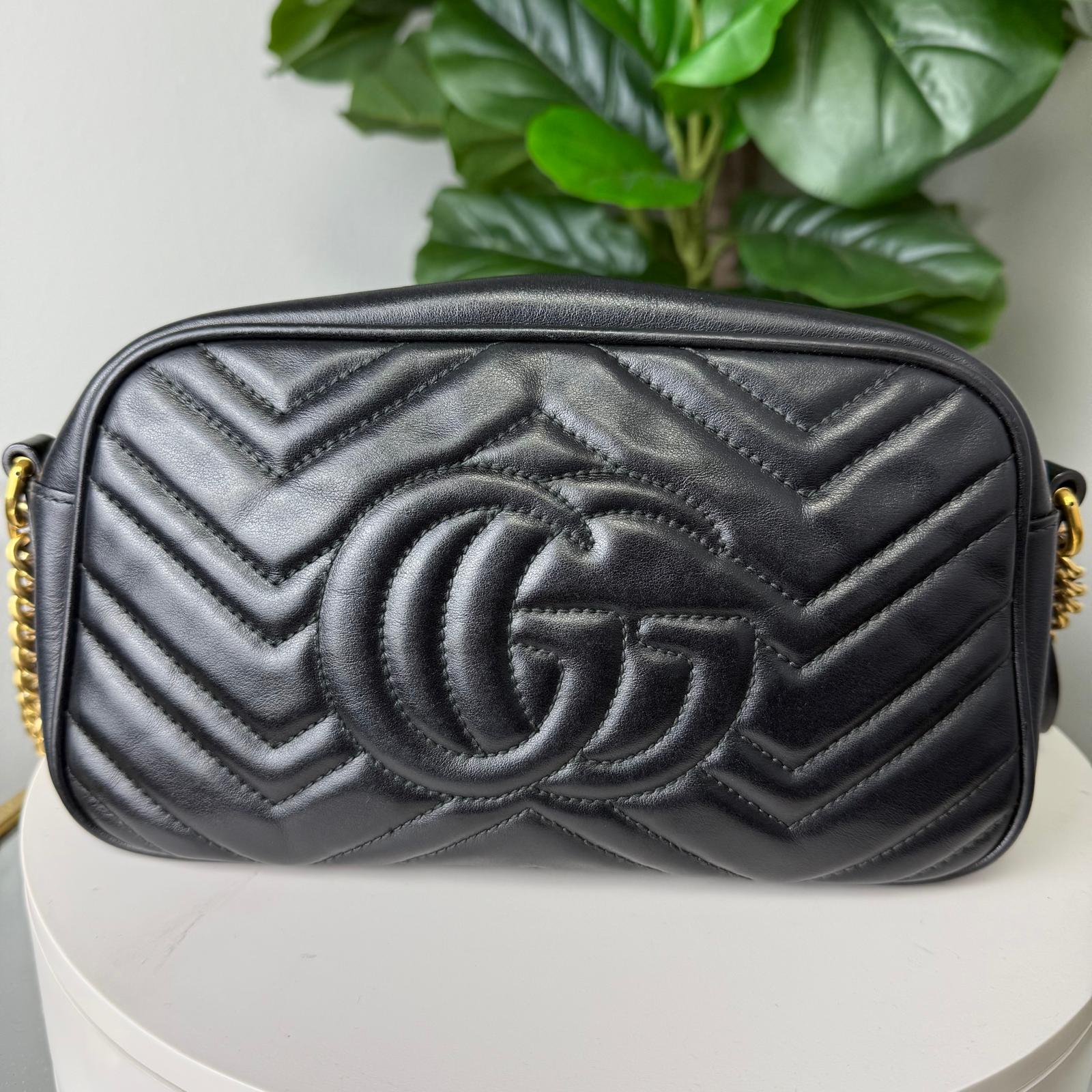 💎Authentic Gucci GG Marmont Small Camera Shoulder Bag
