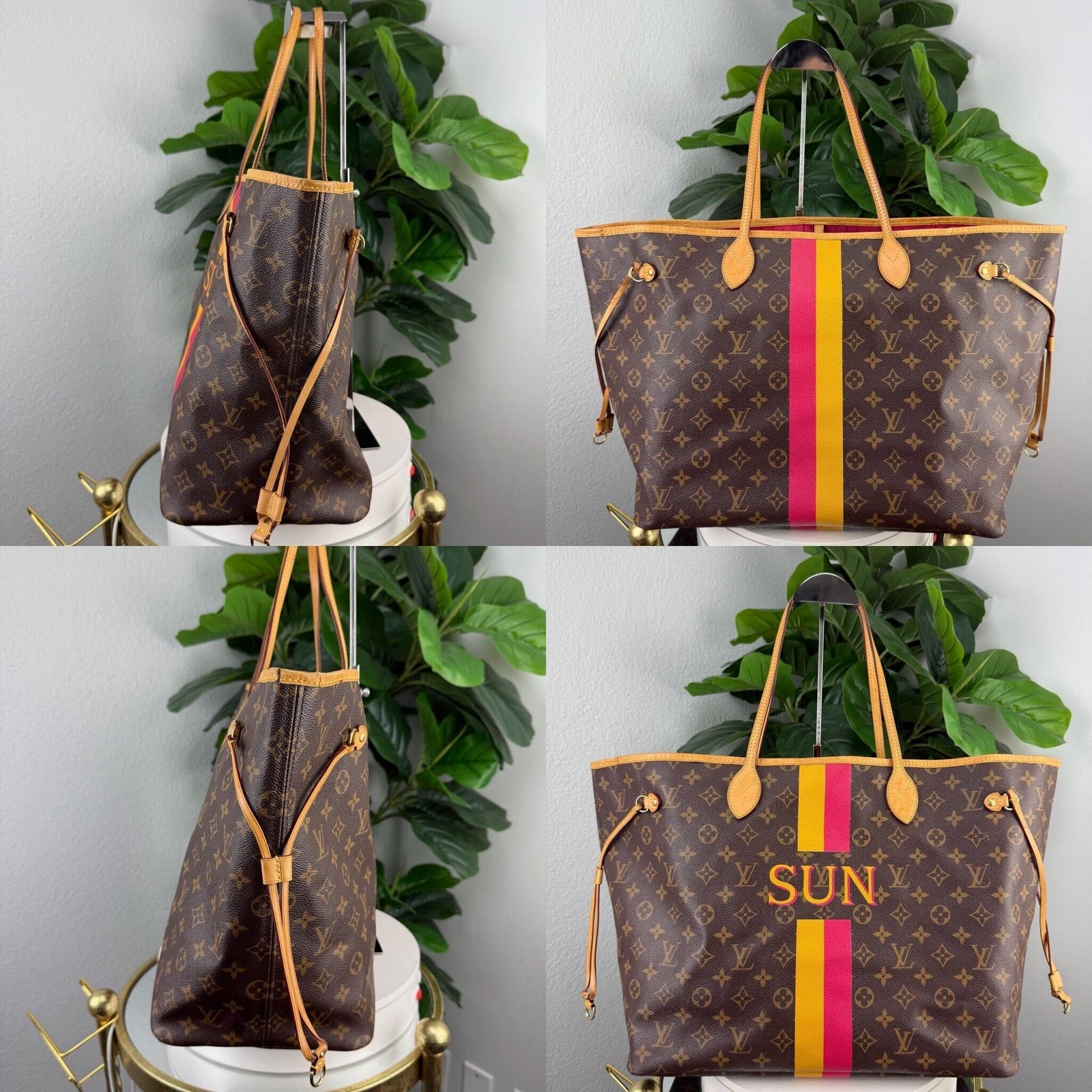 Louis Vuitton Neverfull GM Monogram Canvas My LV Heritage Tote Bag Authentic Pre Owned