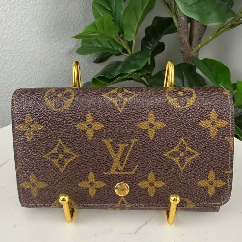 Authentic Louis Vuitton Monogram Porte-Monnaie Billets Tresor Bifold Wallet