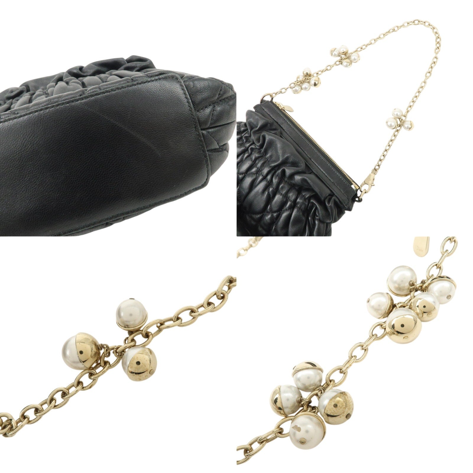 Authentic Christian Dior Chain Shoulder Bag