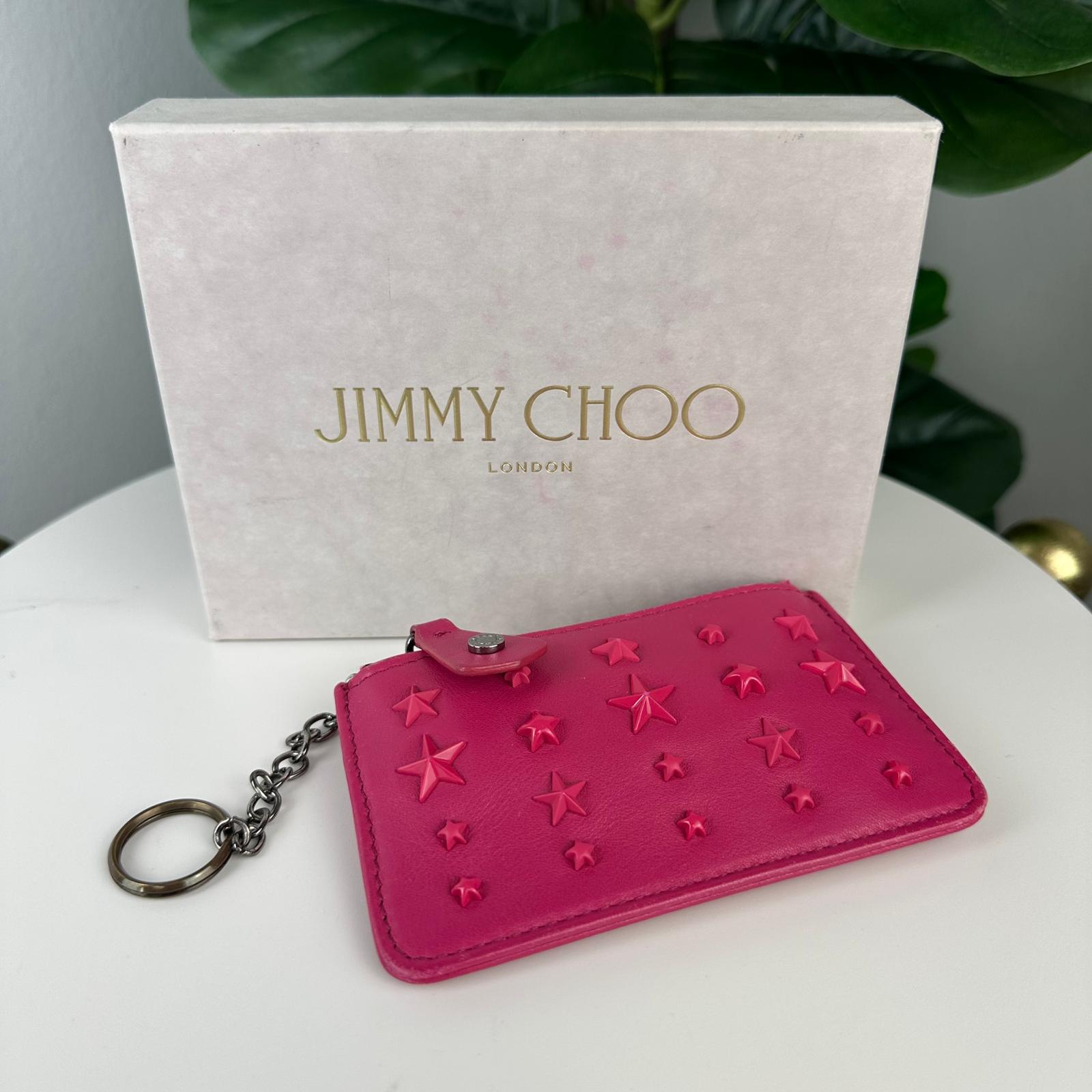 Authentic Jimmy Choo Star Studs Coin Wallet