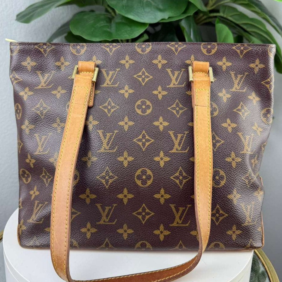 Authentic Louis Vuitton Monogram Cabas Piano Tote Bag